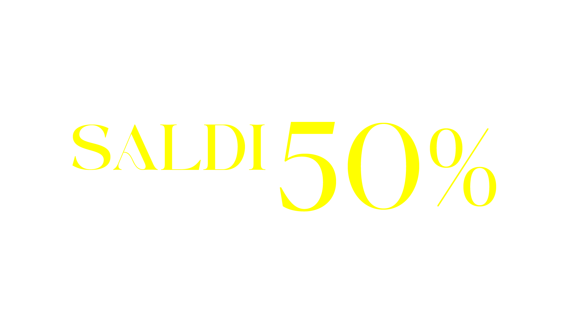 Scritta saldi