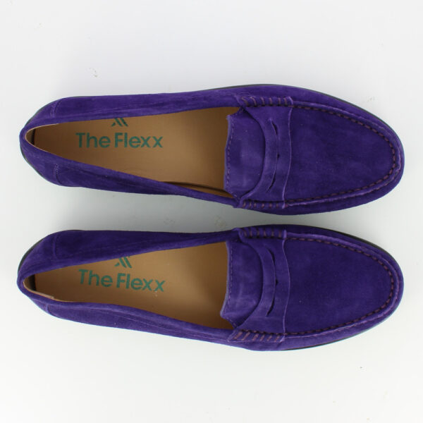 WINTER LOAFER-CAMOSCIO-PURPLE - immagine 2