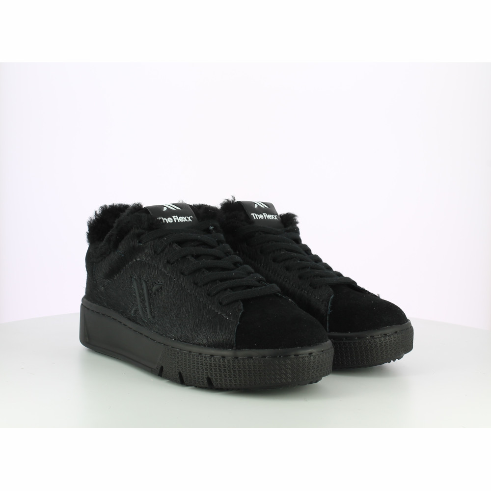 VALENTINA FUR-SUEDE/CAVALLINO-BLACK/BLACK