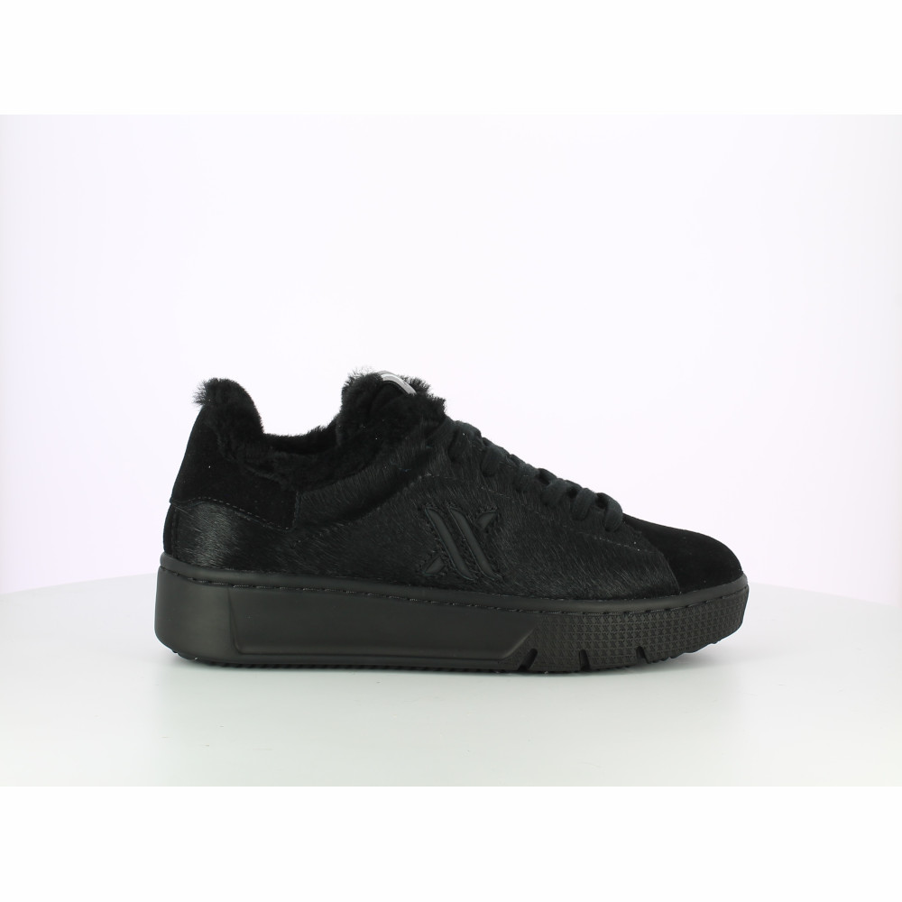 VALENTINA FUR-SUEDE/CAVALLINO-BLACK/BLACK - immagine 4